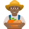Man Farmer- Medium-Dark Skin Tone emoji on Emojione